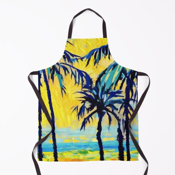 Item preview, Blue Hour Palm Tree Sunset Art for Serene Coastal Souls designed and sold by WildStroke.