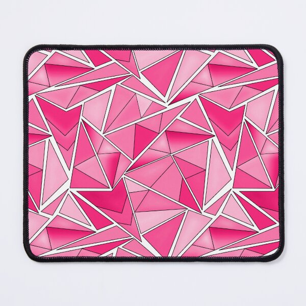 Item preview, Pink and crimson geometric shapes pattern modern designed and sold by fuzzyfox.