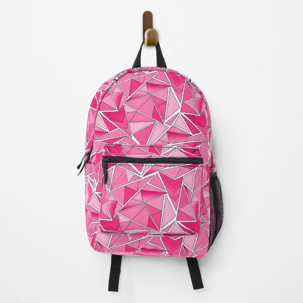 Item preview, Pink and crimson geometric shapes pattern modern designed and sold by fuzzyfox.