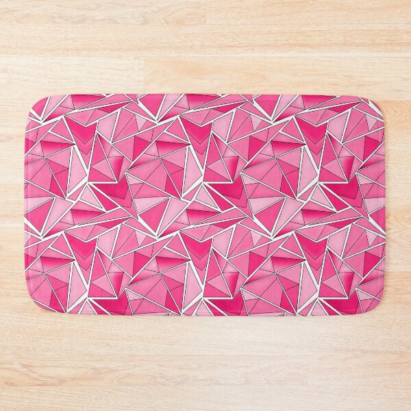 Item preview, Pink and crimson geometric shapes pattern modern  designed and sold by fuzzyfox.