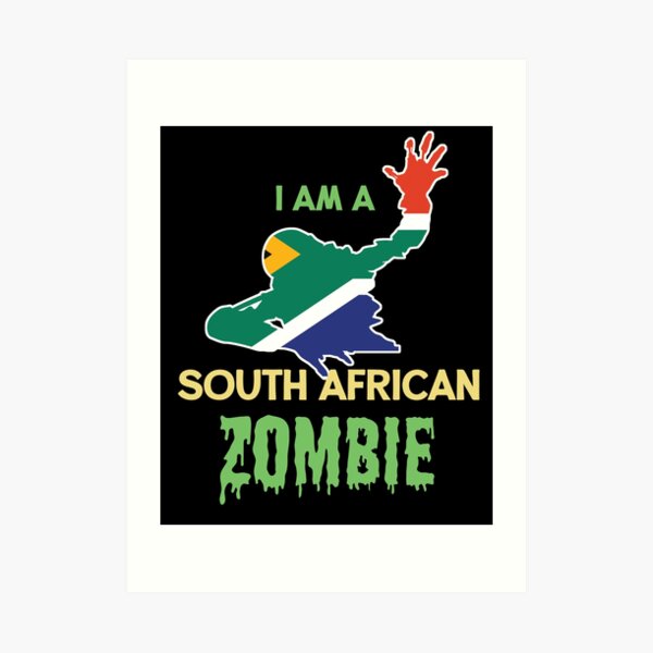 "Zombie Halloween South African Flag" Art Print by countryflags Redbubble