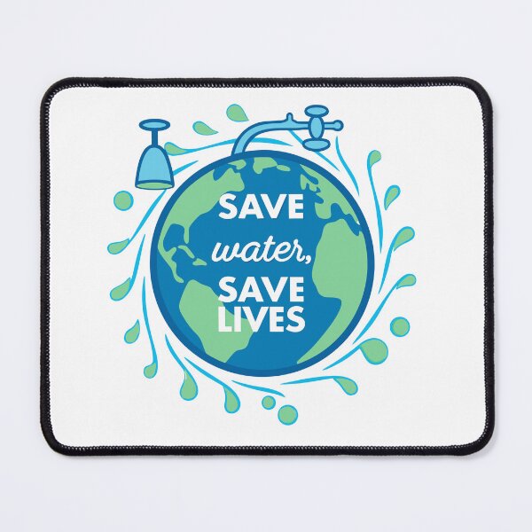 Item preview, Global Save Water Save Lives Awareness Illustration designed and sold by Jirada.