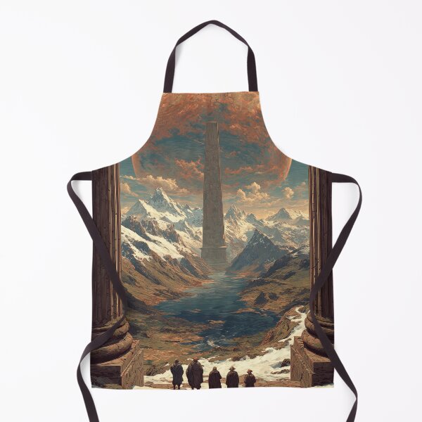 Item preview, The Obsidian Obelisk | Epic Fantasy Pilgrimage Digital Illustration designed and sold by MetroEnvision.