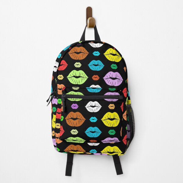 Item preview, colours Pattern Graphic – Sexy Kiss Print, Pop Art Valentine Design, Bold Lip Illustration designed and sold by wackyartwork.