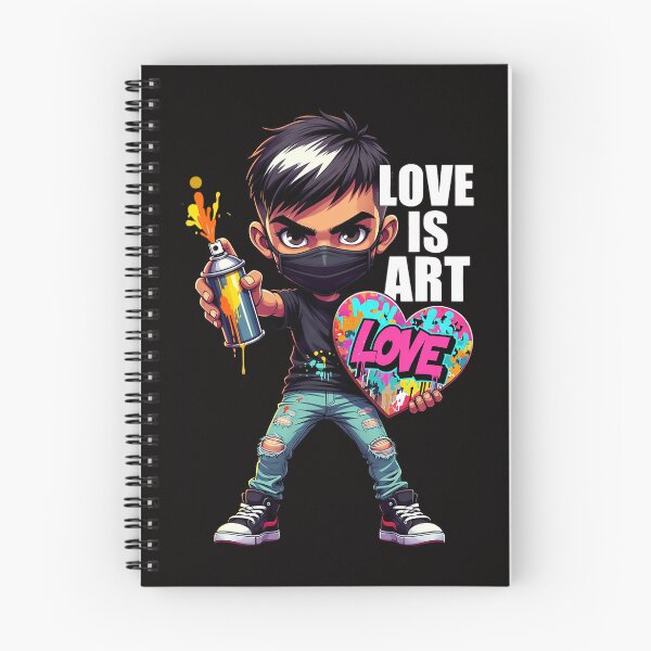 Item preview, Chibi Graffiti Artist Love Is Art Illustration designed and sold by newvisionart191.