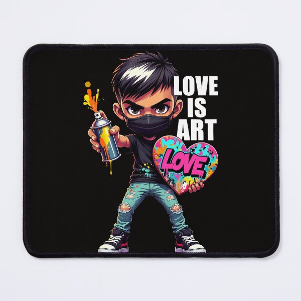 Item preview, Chibi Graffiti Artist Love Is Art Illustration designed and sold by newvisionart191.