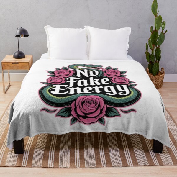 Item preview, No Fake Energy – Real Vibes Only Typography Design designed and sold by NewUSShop.
