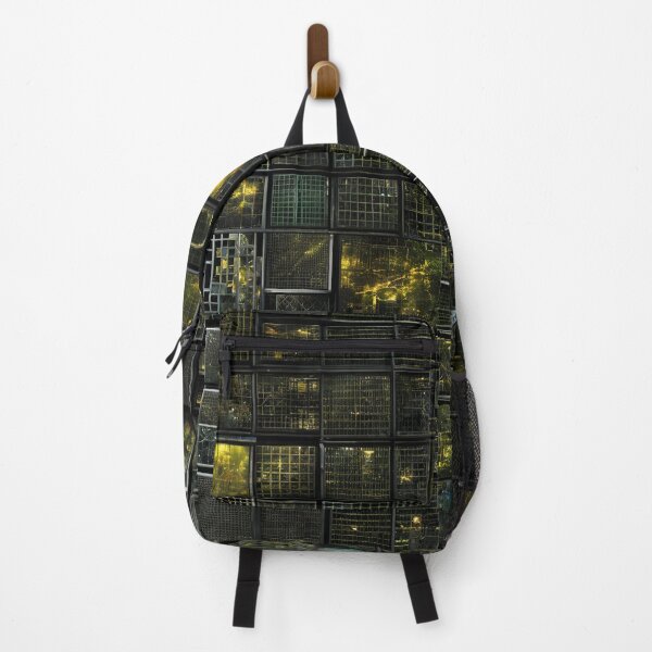 Item preview, Dystopian Glow: Tech-Inspired Futurepunk Grid designed and sold by mxztar.
