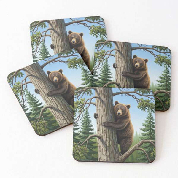 Item preview, Bear climbing a tree designed and sold by Losancestros.
