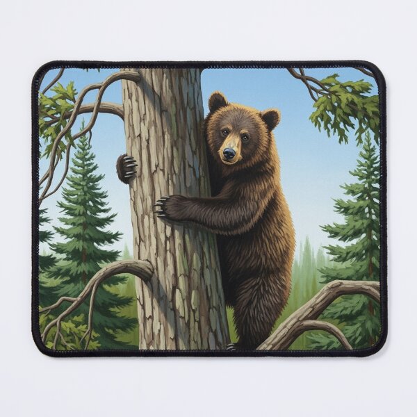 Item preview, Bear climbing a tree designed and sold by Losancestros.
