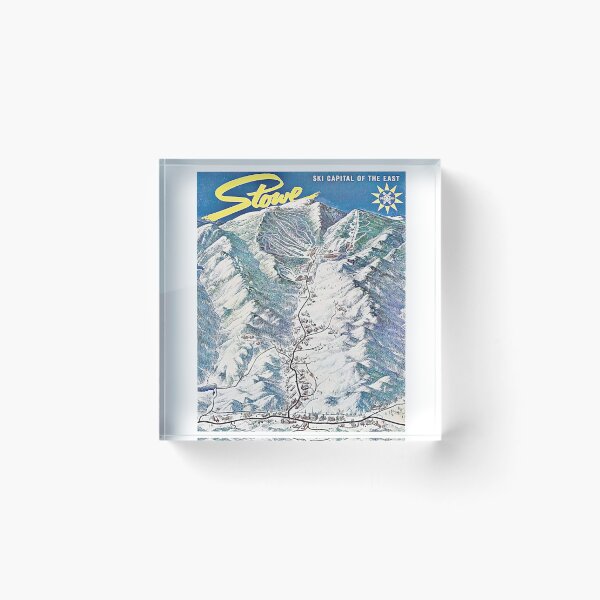 Item preview, ✨Stowe – Ski Capital of the East ✨ (Vintage Trail Map Edition) designed and sold by WheelieGdArt.