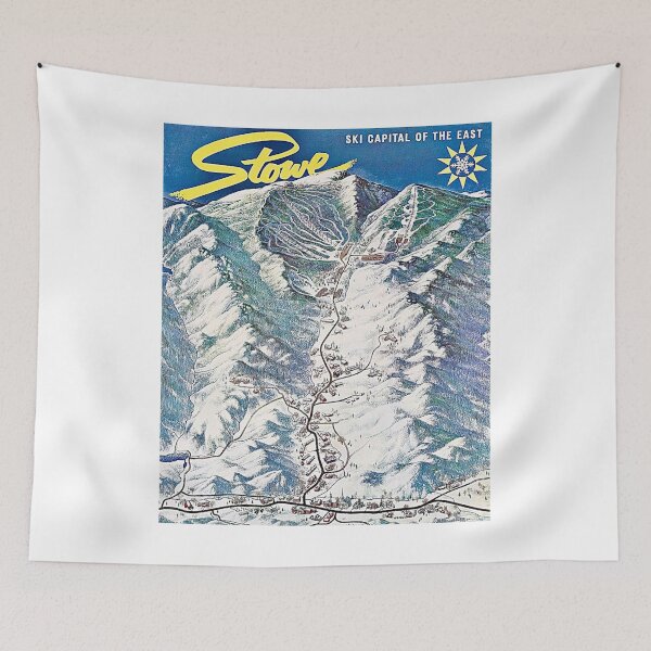 Item preview, ✨Stowe – Ski Capital of the East ✨ (Vintage Trail Map Edition) designed and sold by WheelieGdArt.