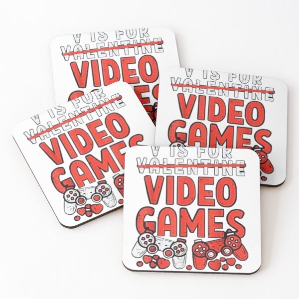 Item preview, V is for Video Games Funny Valentines Gamers T-Shirt designed and sold by TED-DESIGN.