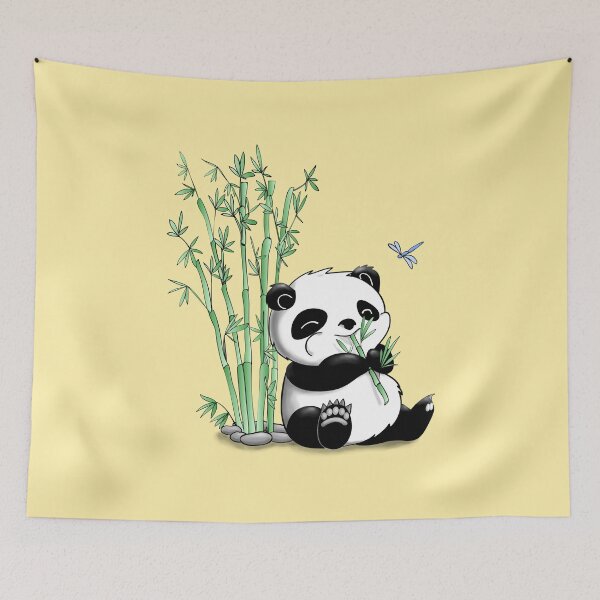 Item preview, Panda Eating Bamboo designed and sold by Shelly Kei.
