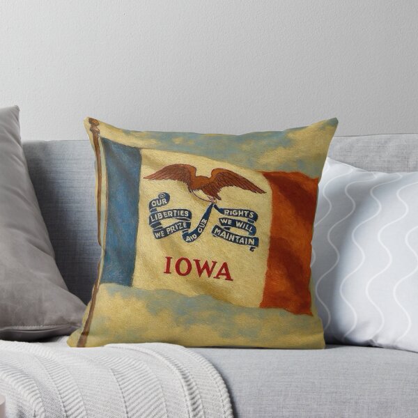 Item preview, Iowa State Flag designed and sold by TinCatOutPost.