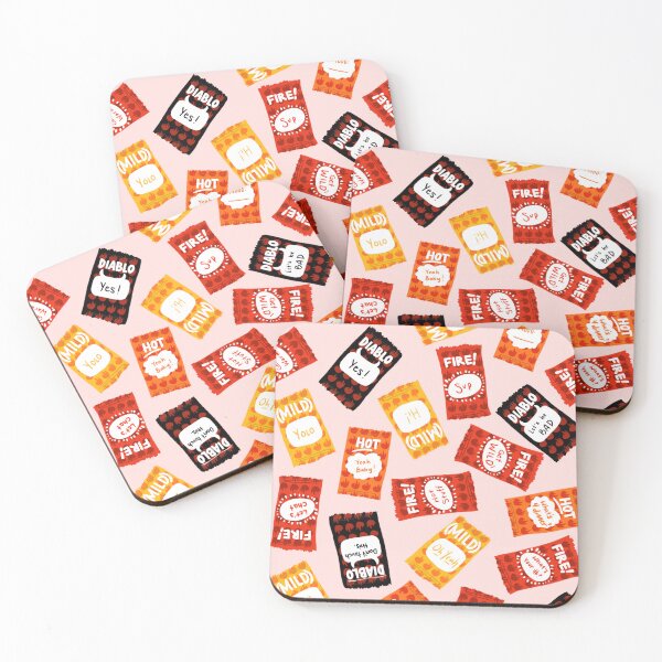 Item preview, Taco Bell sauces! Diablo, fire, hot and mild. designed and sold by katerosestudios.