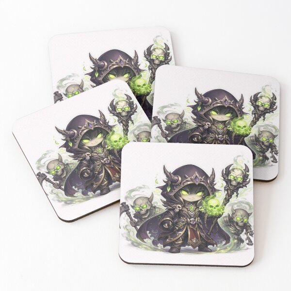 Item preview, Dark Necromancer with Undead Army Chibi designed and sold by jgvisualarts.