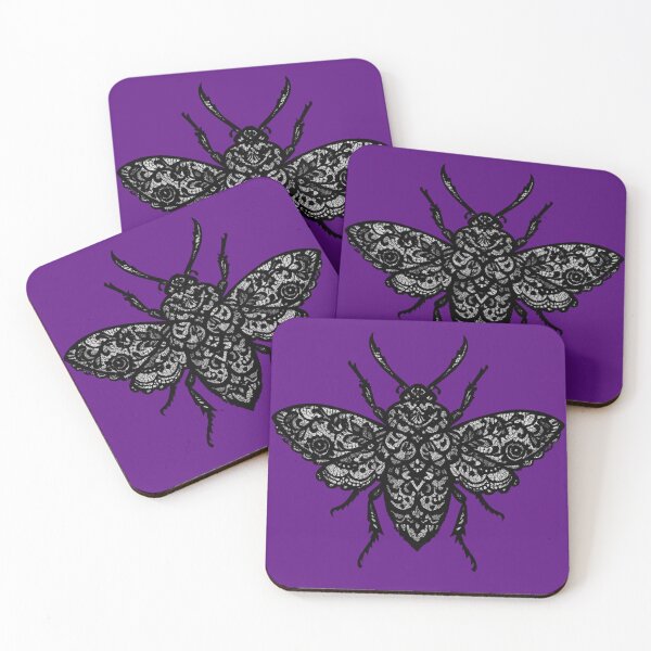 Item preview, Lepidopteran Form Interpreted Through Black Lace and Symmetry designed and sold by Mouraludia.