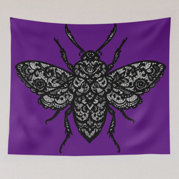 Item preview, Lepidopteran Form Interpreted Through Black Lace and Symmetry designed and sold by Mouraludia.