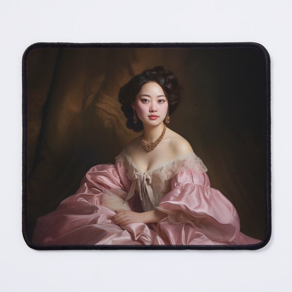 Item preview, Elegant Asian Renaissance Portrait | Classical Art Reimagined designed and sold by bingsoobookclub.