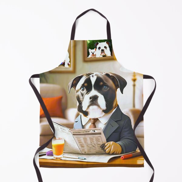 Item preview, Dog reading a newspaper designed and sold by Creative Visualize.