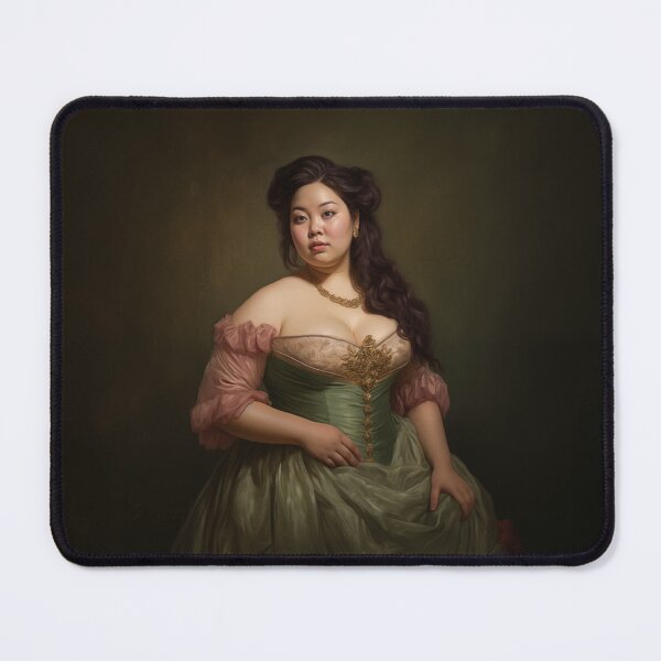Item preview, Romantic Asian Renaissance Portrait | Soft Classical Fine Art designed and sold by bingsoobookclub.