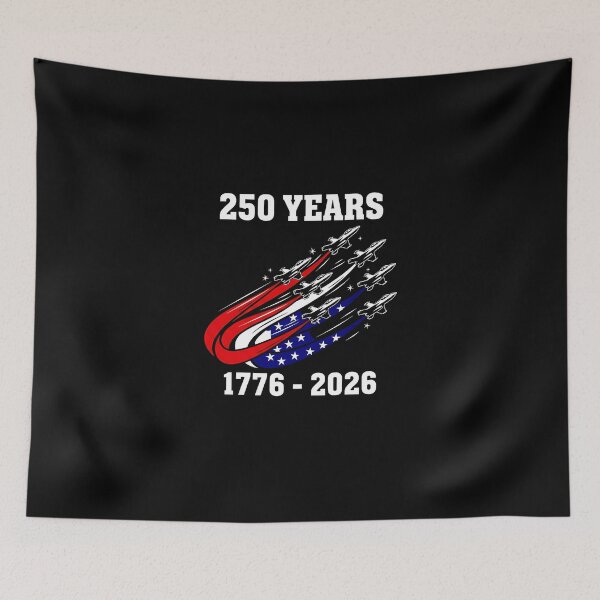 Item preview, 250 Years 1776-2026 USA Flag Fighter Jets 250th Birthday  designed and sold by heymbe.