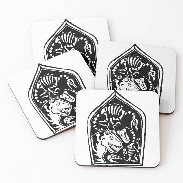 Item preview, Carnotaurus Stained Window Motif designed and sold by Goblin & Dwarf.