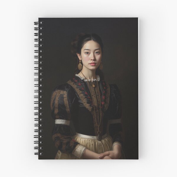 Item preview, Regency-Inspired Asian Portrait | Romantic Classical Woman Art designed and sold by bingsoobookclub.