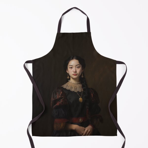 Item preview, Asian Renaissance Portrait | Bridgerton-Inspired Classical Asian Woman Art designed and sold by bingsoobookclub.