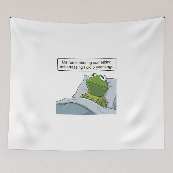 Item preview, Kermit Remembering something funny designed and sold by SiksisArt.