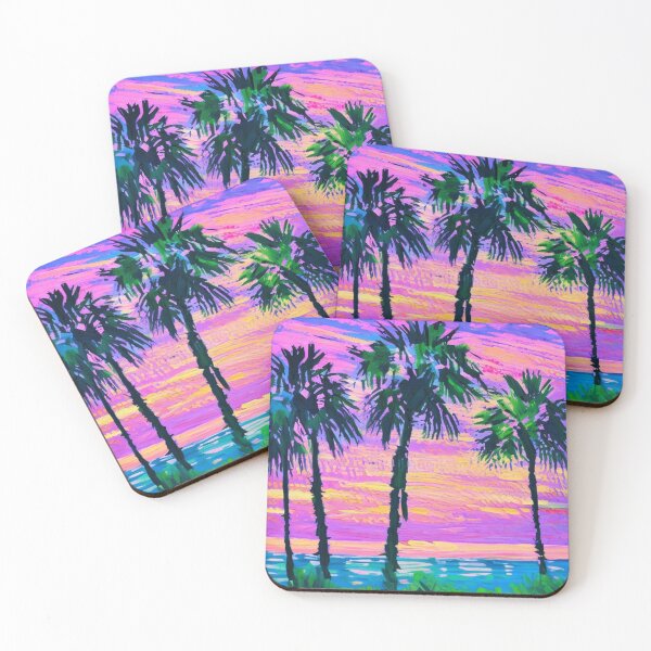 Item preview, Palm Trees at Sunset Painting for Sunset Chasers designed and sold by WildStroke.