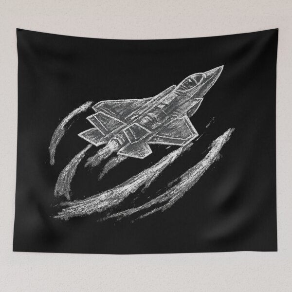 Item preview, Chalk Sketch of F-35 Stelth Jet designed and sold by optimusprime39.