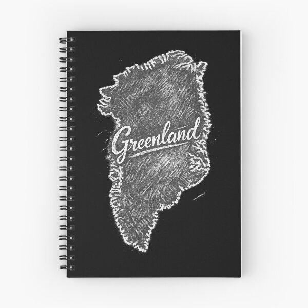 Item preview, Hand Drawn Chalk Map of Greenland with Vintage Typography designed and sold by optimusprime39.