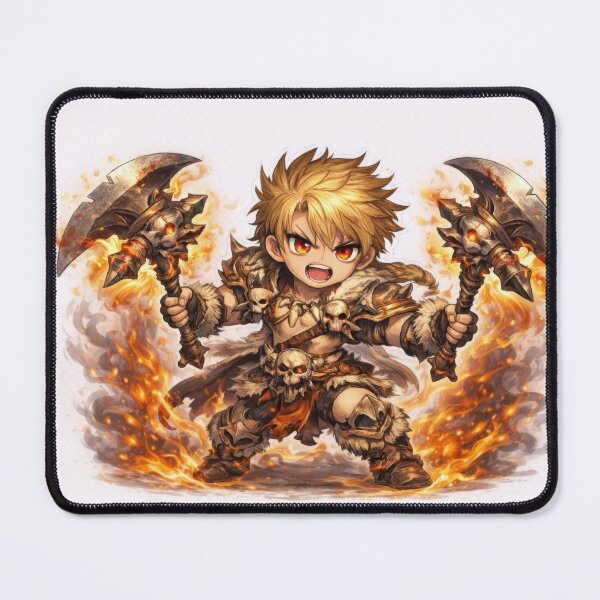 Item preview, Fierce Berserker Chibi Warrior Character designed and sold by jgvisualarts.
