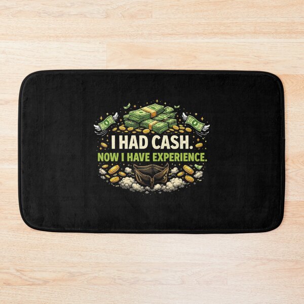 Item preview, I Had Cash Now I Have Experience - Funny Money Skull Gothic Art designed and sold by SoulFlex.