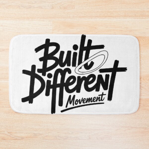 Item preview, Built Different – Unstoppable Mindset Typography Design designed and sold by NewUSShop.