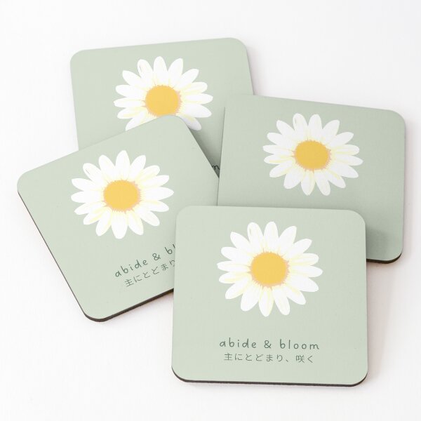Item preview, Abide & Bloom Floral Christian Art in Light Sage (Japanese) designed and sold by trendteezstore.