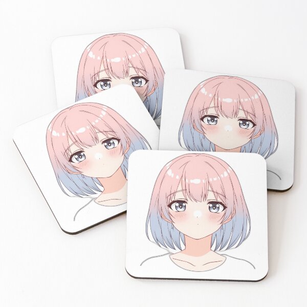 Item preview, Soft Pastel Anime Girl with Expressive Eyes | Cute Aesthetic Illustration designed and sold by ArtVibe Studio77.