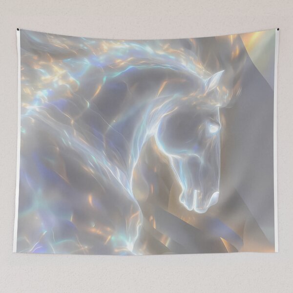 Item preview, Ethereal Bright Colorful Horse Motif (image size 7840x11680) designed and sold by Digital-Davinci.