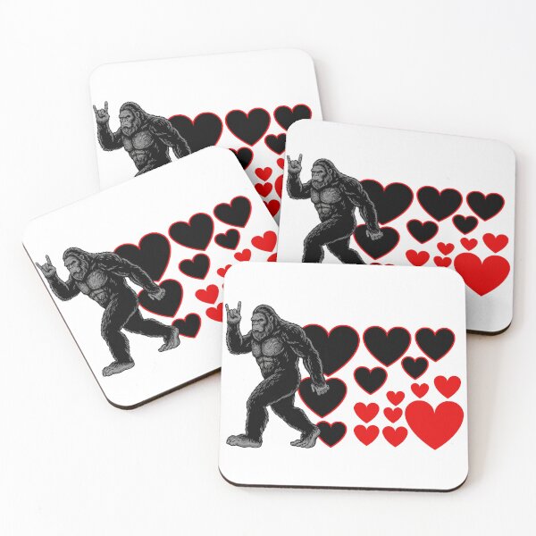Item preview, Rock On Bigfoot Valentine Hearts T-Shirt designed and sold by LashondaGreen89.
