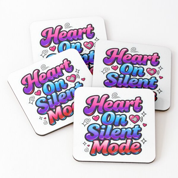 Item preview, Heart On Silent Mode. Anti Valentine Self Love Gen Z Aesthetic Quote designed and sold by Aarvya Fashion Club ( A.F.C ).