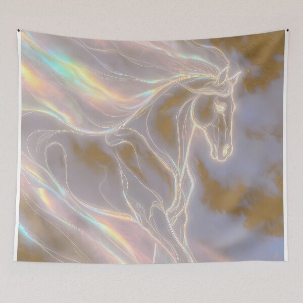Item preview, Ethereal Bright Colorful Horse Motif (image size 7840x11680) designed and sold by Digital-Davinci.