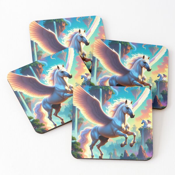 Item preview, Fantasy Art Bright Colorful Horse Motif (image size 7840x11680) designed and sold by Digital-Davinci.