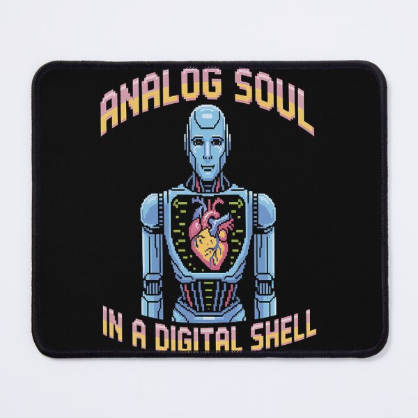 Item preview, Analog Soul in a Digital Shell Robot Heart designed and sold by gandebro.