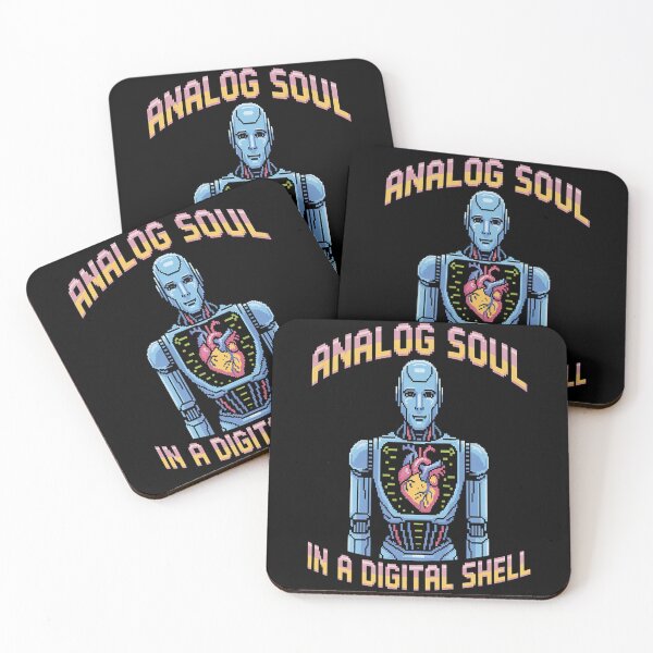 Item preview, Analog Soul in a Digital Shell Robot Heart designed and sold by gandebro.