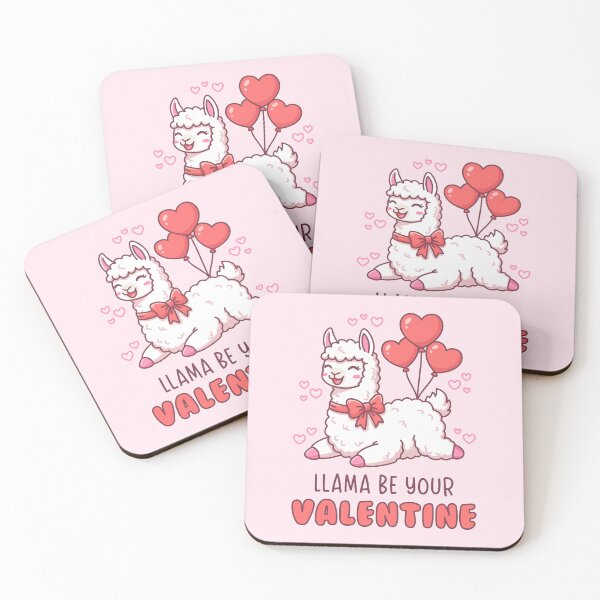 Item preview, Llama Be Your Valentine - Cute Llama Valentine Pun Illustration designed and sold by Brogress Project.