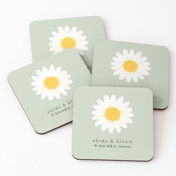 Item preview, Abide & Bloom Floral Christian Art in Light Sage (Korean) designed and sold by trendteezstore.
