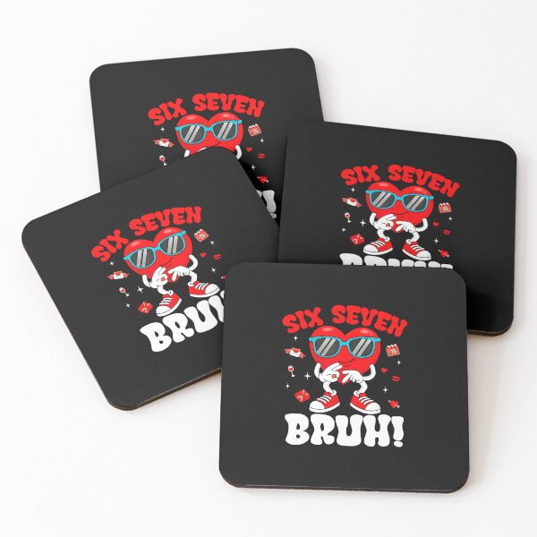Item preview, Funny Meme 6 7 Six Seven Bruh Valentine Heart Men Boy Kids designed and sold by scottygrindz.