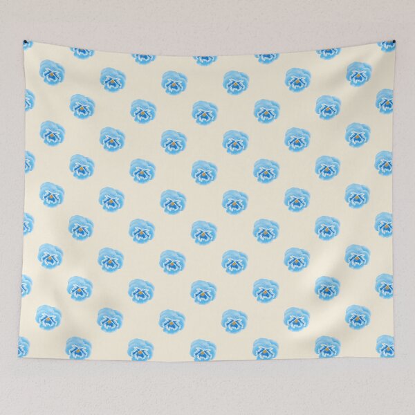Item preview, Blue Pansy Seamless Floral Pattern designed and sold by Dintheo.